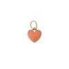 Berlocker Edblad | Heart Charm Orange Gold