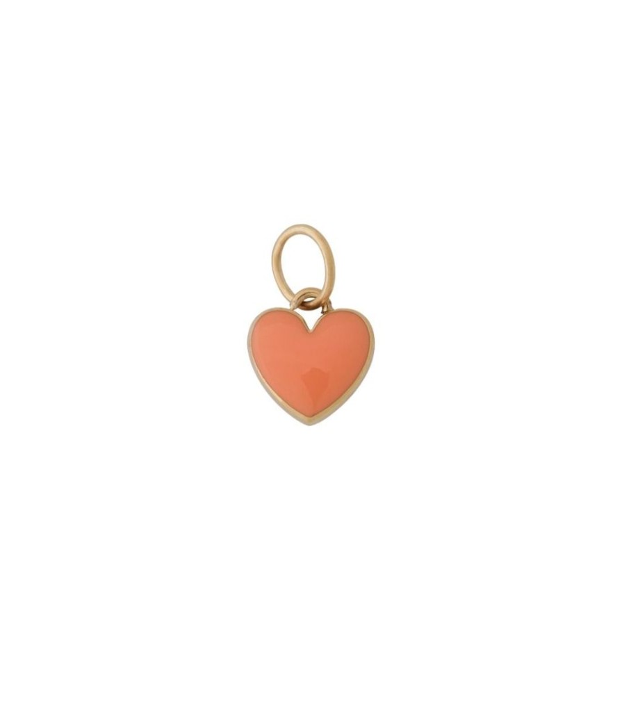 Berlocker Edblad | Heart Charm Orange Gold