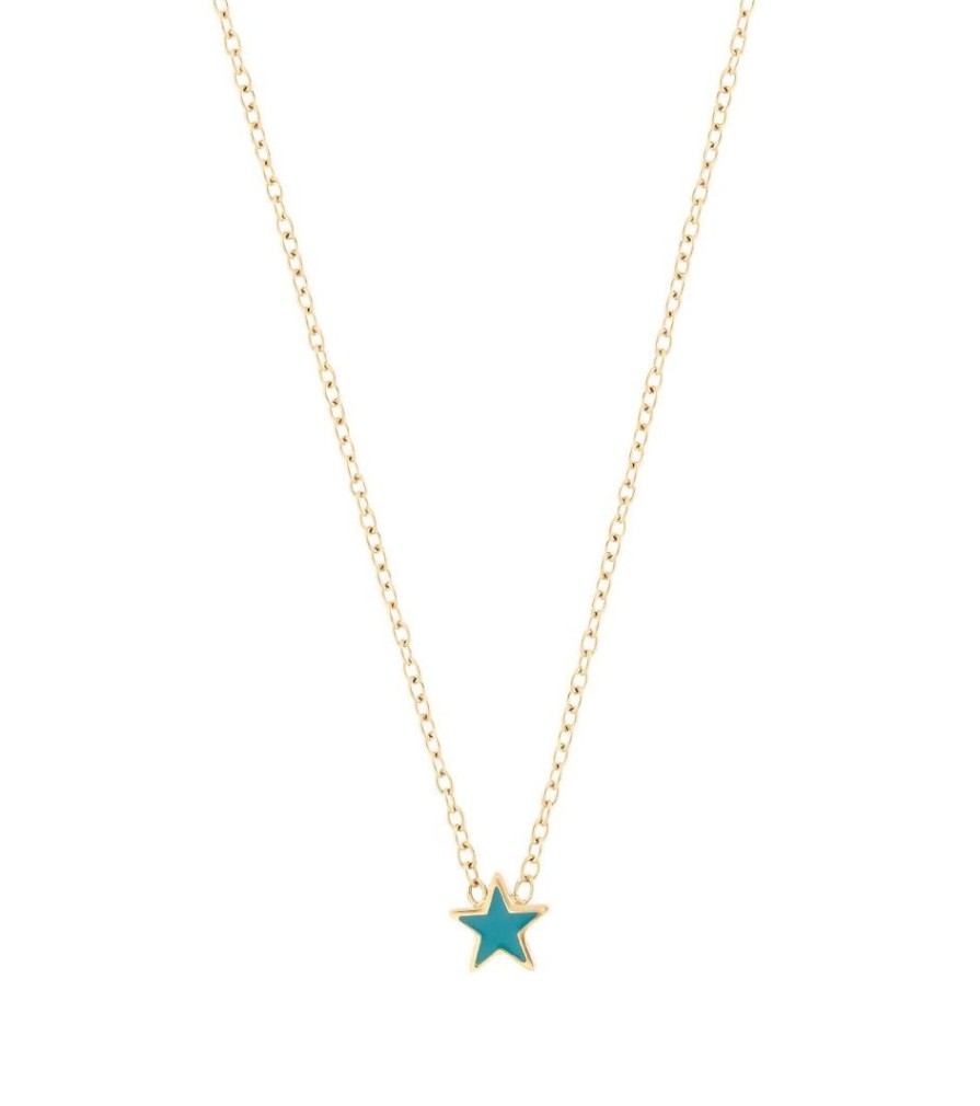 Barnsmycken Edblad | Sky Necklace Kids Blue Gold