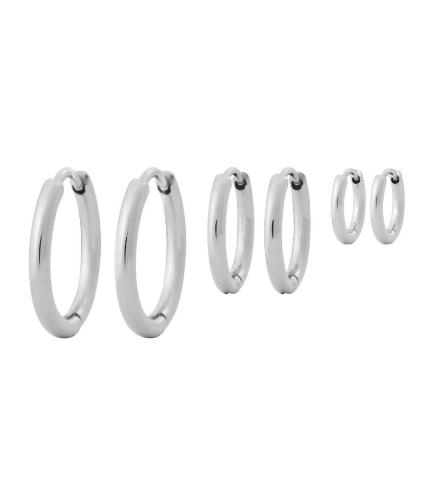 Orhangen Edblad | Triple Pair Hoops Steel