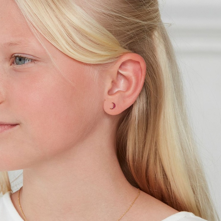 Barnsmycken Edblad | Sky Studs Kids Fuchsia Gold