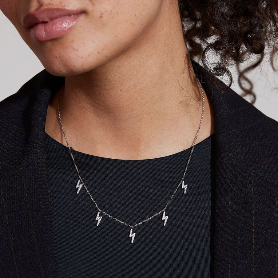 Halsband Edblad | Lightning Sparkle Necklace Multi Steel