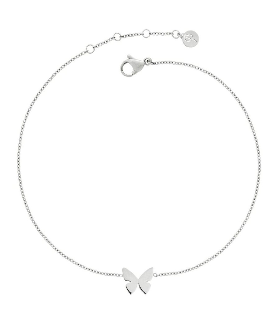 Fotlankar Edblad | Papillon Anklet Steel