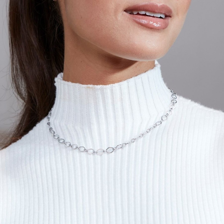 Halsband Edblad | Carreau Chain Necklace Steel