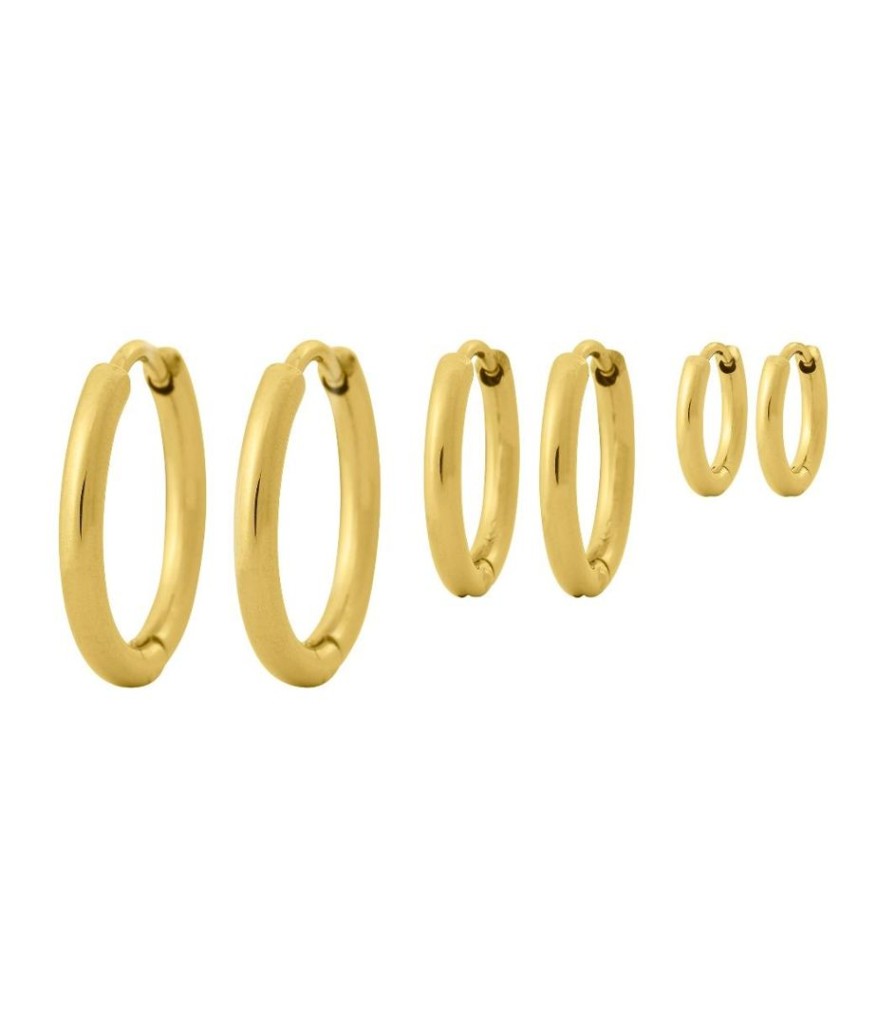 Orhangen Edblad | Triple Pair Hoops Gold