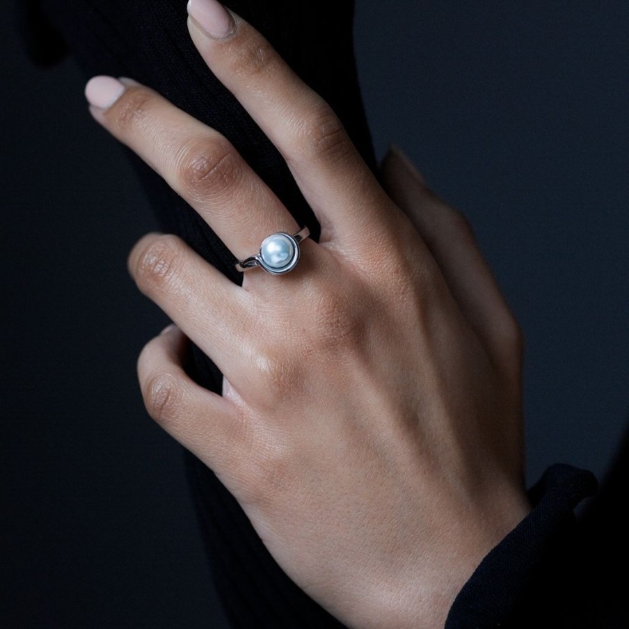 Ringar Edblad | Parisian Pearl Ring Steel