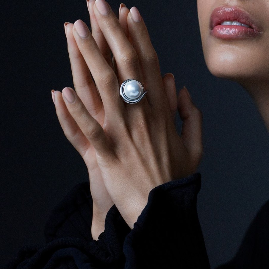 Ringar Edblad | Parisian Pearl Ring Maxi Steel