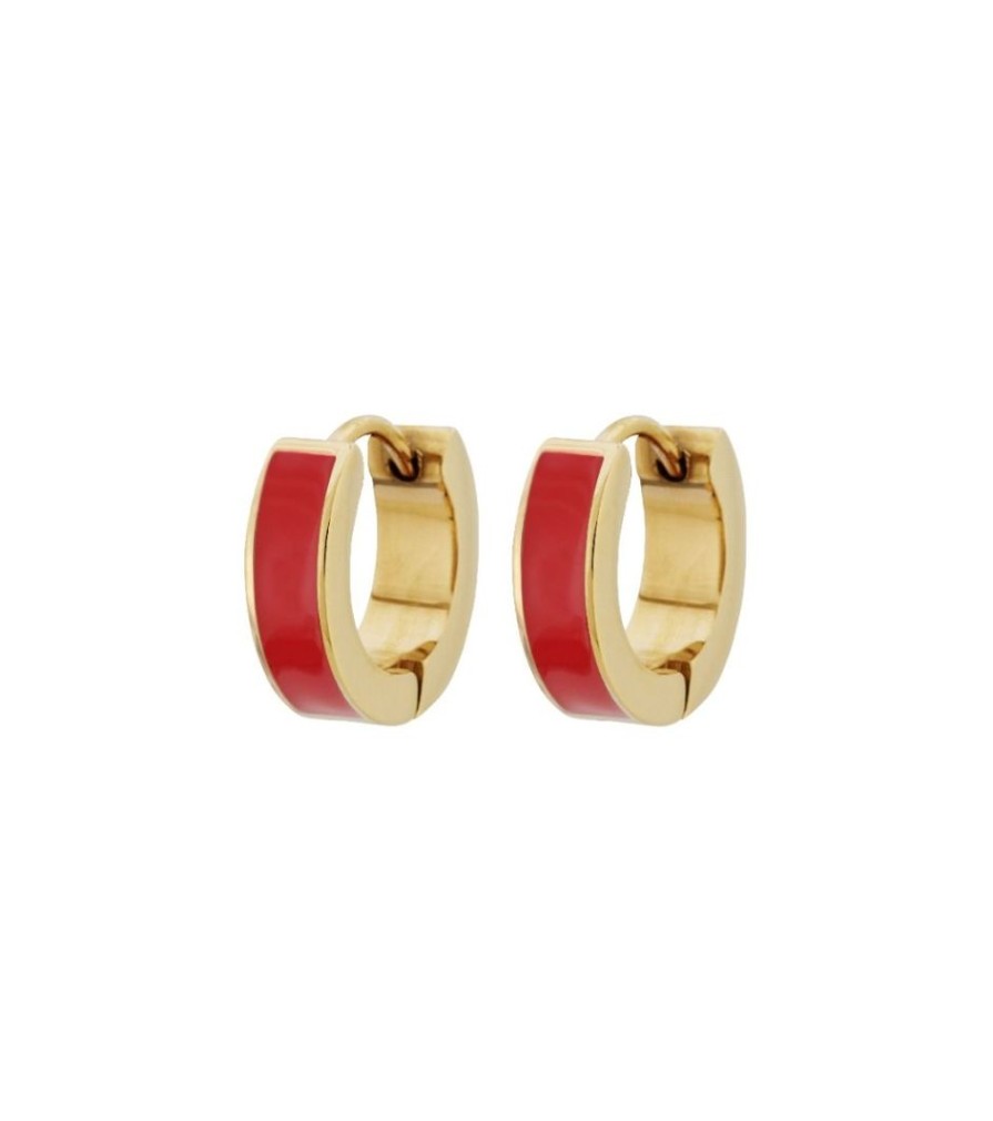 Orhangen Edblad | Fave Hoops Red Gold