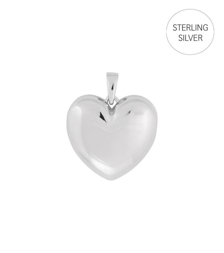 Charm Bar Edblad | Engravable Heart Locket Silver