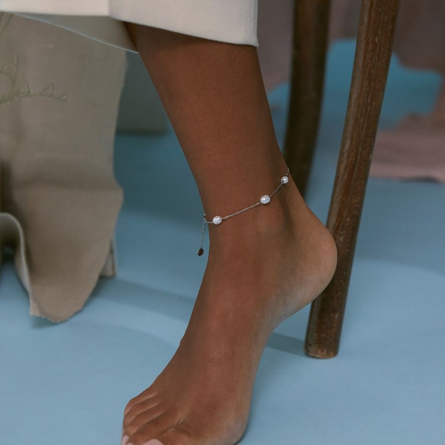 Fotlankar Edblad | Perla Anklet Steel