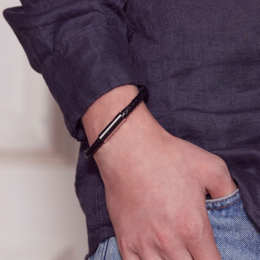 Herrsmycken Edblad | Franky Bracelet Leather Black