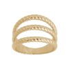 Ringar Edblad | Rope Ring Triple Gold