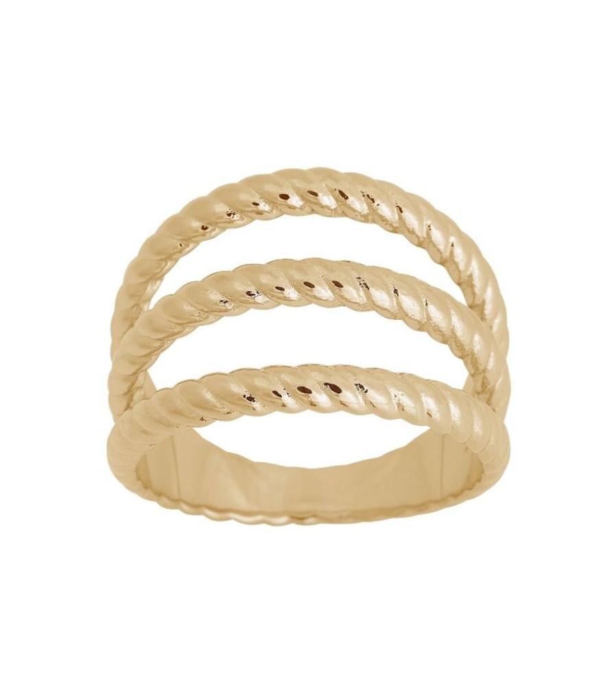 Ringar Edblad | Rope Ring Triple Gold