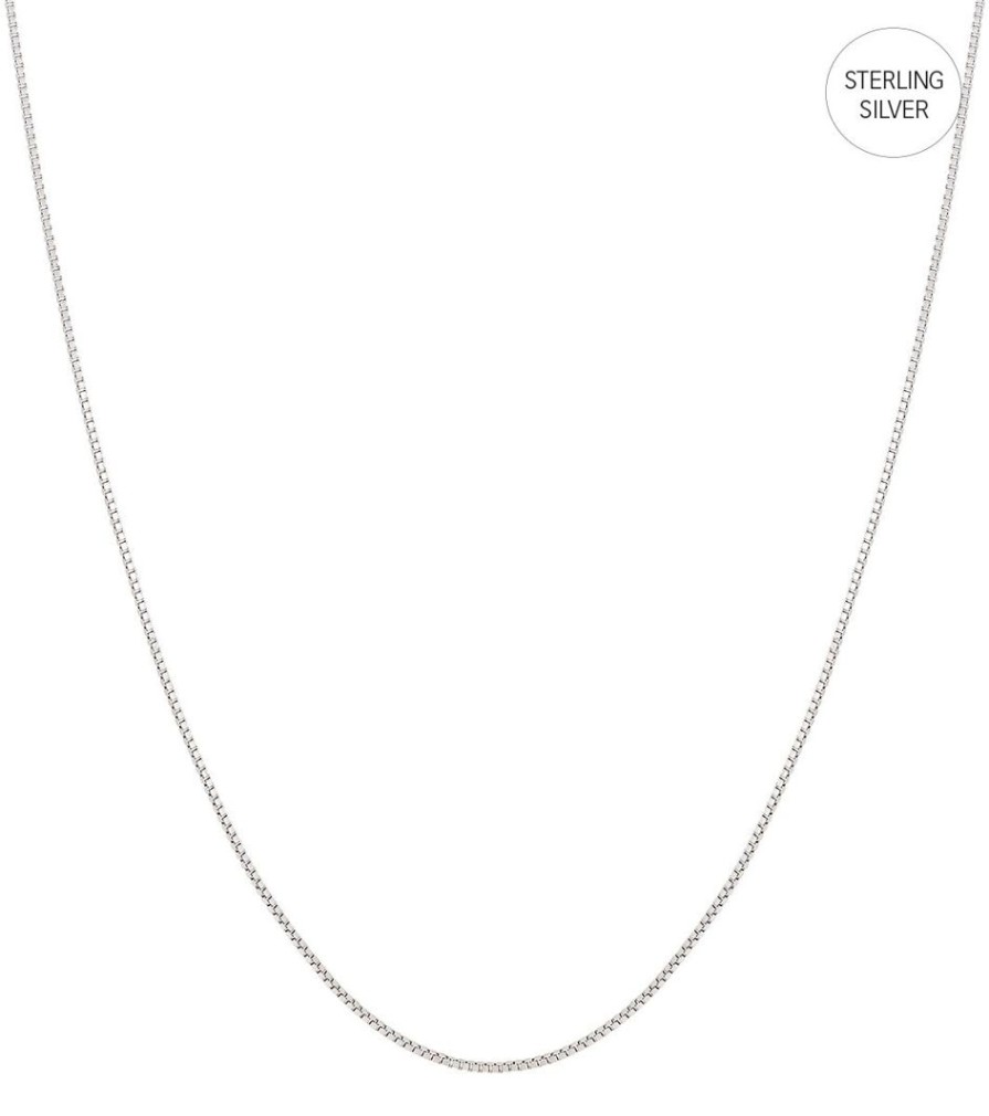 Kedjor Edblad | Box Chain 42 Cm Silver