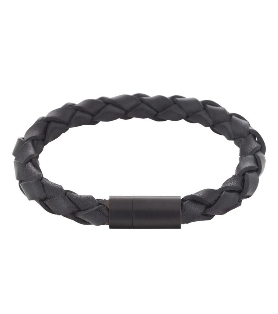 Herrsmycken Edblad | John Bracelet Leather Black