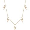 Halsband Edblad | Lightning Sparkle Necklace Multi Gold