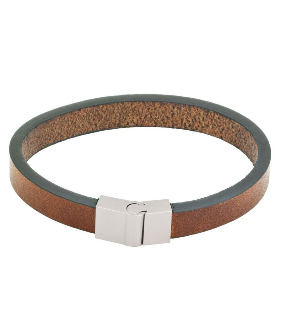 Herrsmycken Edblad | Lewis Bracelet Leather Brown