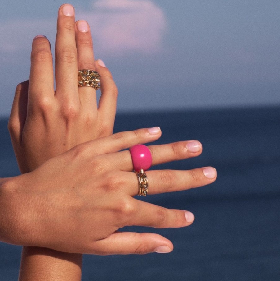 Ringar Edblad | Boyd Ring Fuchsia Gold