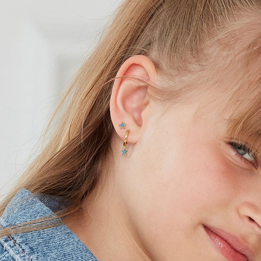 Barnsmycken Edblad | Sky Studs Kids Blue Gold