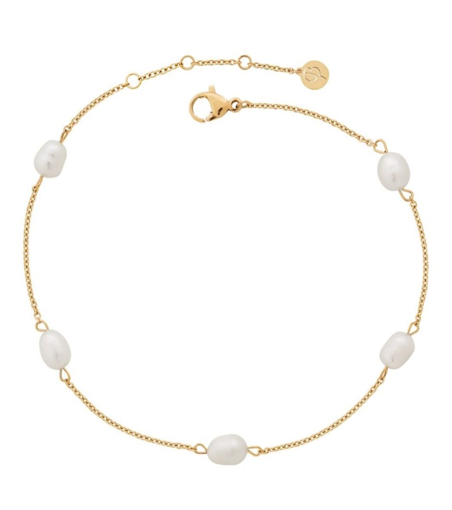 Fotlankar Edblad | Perla Anklet Gold