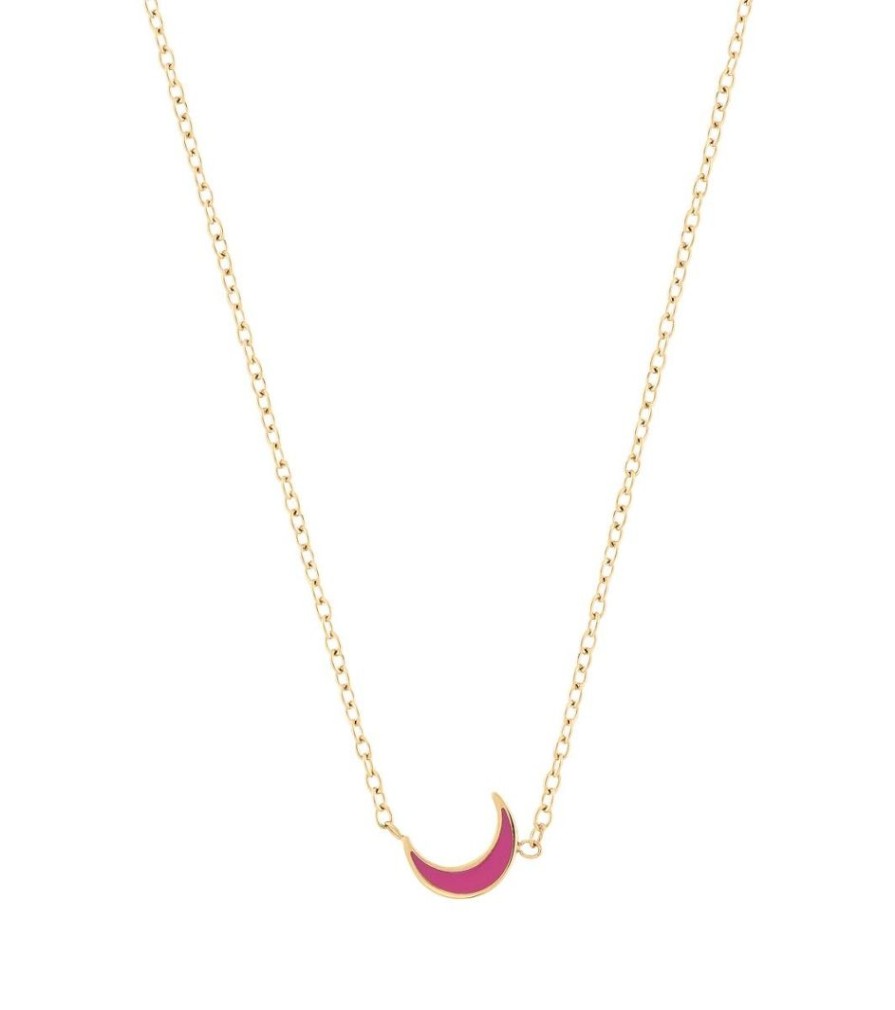 Barnsmycken Edblad | Sky Necklace Kids Fuchsia Gold