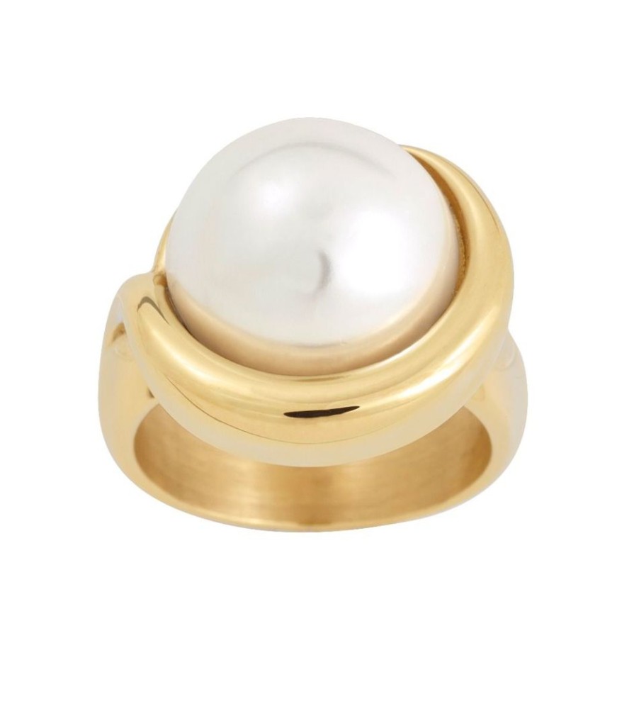 Ringar Edblad | Parisian Pearl Ring Maxi Gold