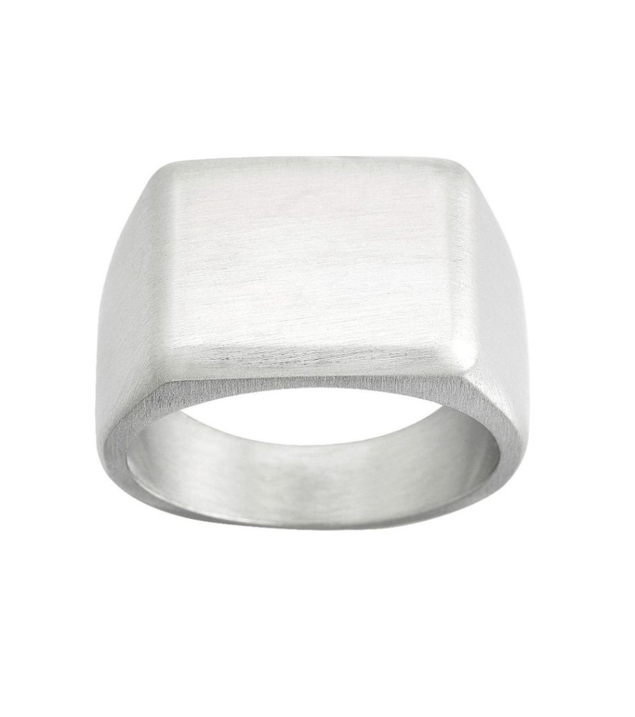 Herrsmycken Edblad | Cole Signet Ring Matt Steel